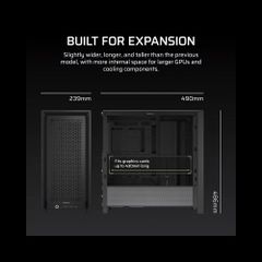 Vỏ Case máy tính Corsair FRAME 4000D Mid-Tower - BLACK