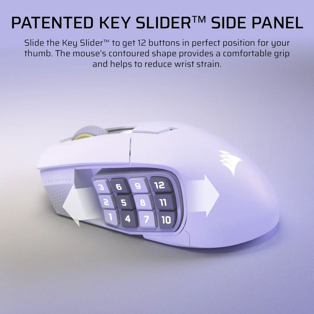 Chuột Máy Tính Không Dây Corsair SCIMITAR ELITE SE - WHITE