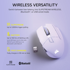 Chuột Máy Tính Không Dây Corsair SCIMITAR ELITE SE - WHITE