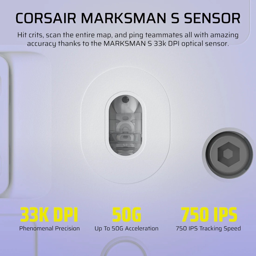Chuột Máy Tính Không Dây Corsair SCIMITAR ELITE SE - WHITE