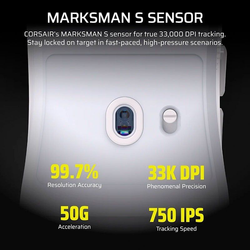 Chuột Máy Tính Không Dây Corsair SABRE V2 PRO UltraLight - BLACK