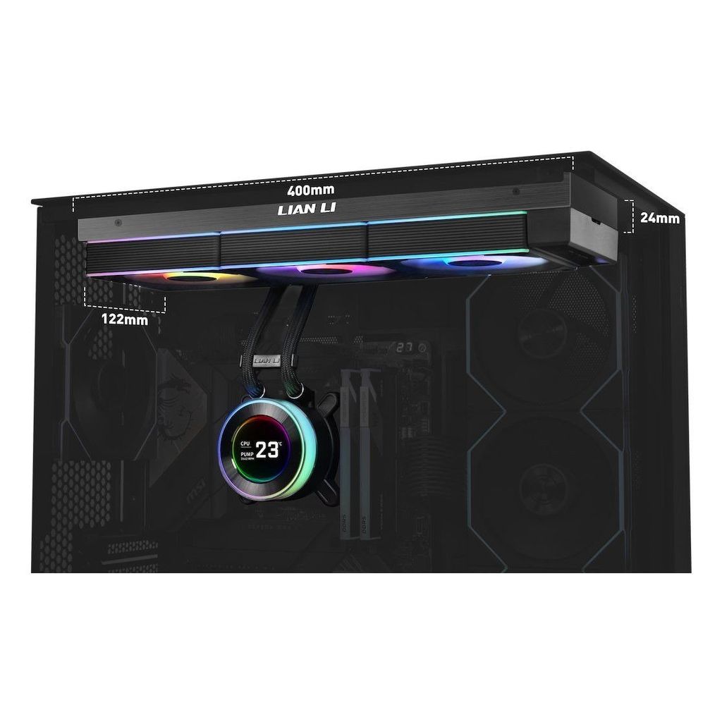 Tản Nhiệt Nước LianLi HydroShift II LCD 360CL Wireless Fan (Fan Tỏa ARGB)