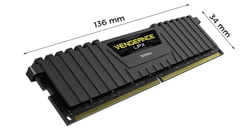Ram PC DDR4 Corsair Vengeance LPX 16GB 3200MHz (CMK16GX4M1E3200C16)