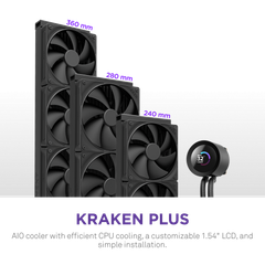 Tản Nhiệt Nước AIO NZXT KRAKEN PLUS 240 V2 - BLACK