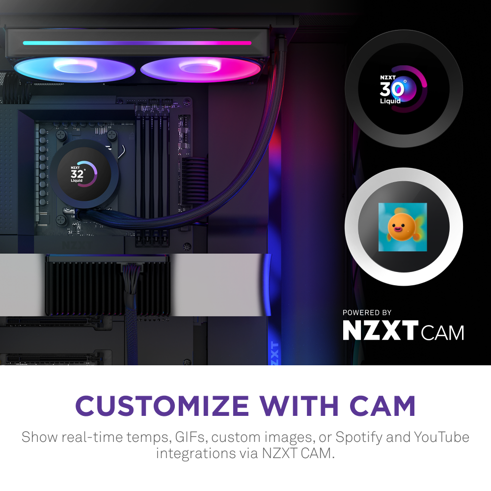 Tản Nhiệt Nước AIO NZXT KRAKEN PLUS 240 RGB V2 - BLACK