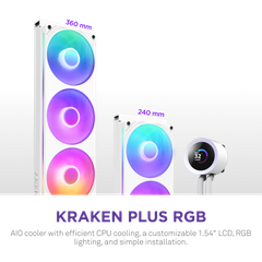 Tản Nhiệt Nước AIO NZXT KRAKEN PLUS 360 RGB V2 - WHITE