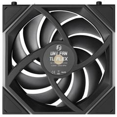 Bộ 3 quạt fan case UNI FAN TL FLEX 3 PACK | REVERSE - BLACK (3 QUẠT/ KHÔNG LCD)