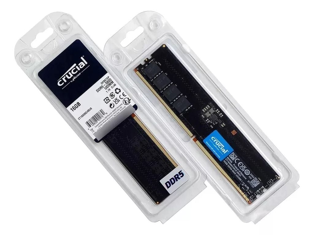 Bộ nhớ RAM PC Crucial 16GB DDR5 bus 5600Mhz (CT16G56C46U5)