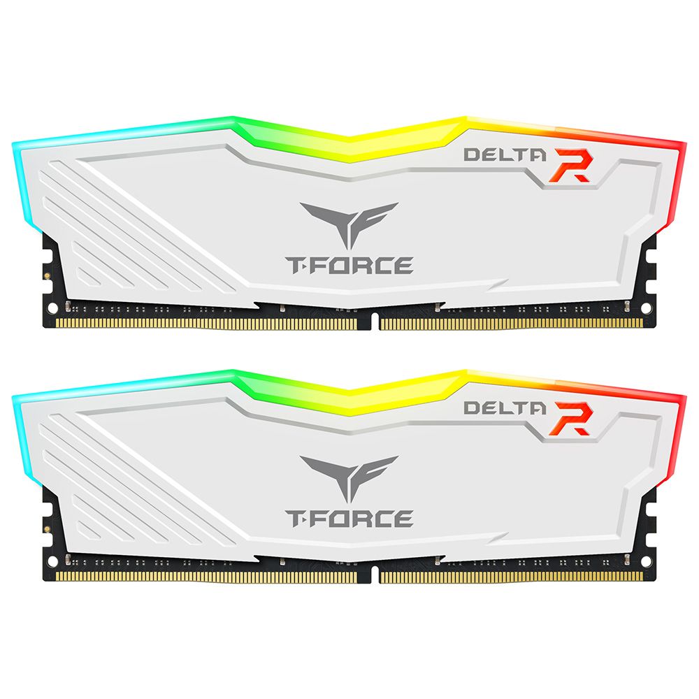 Bộ nhớ RAM TeamGroup T-Force Delta RGB 8GB DDR4 3600MHz - WHITE
