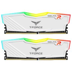 Bộ nhớ RAM TeamGroup T-Force Delta RGB 8GB DDR4 3600MHz - WHITE