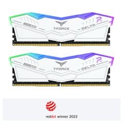Bộ nhớ RAM PC TeamGroup T-Force Delta RGB 2x32GB DDR5 6000MHz - WHITE