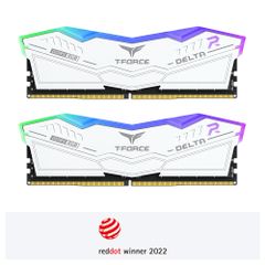 Bộ nhớ RAM TeamGroup T-Force Delta RGB 2x16GB DDR5 6000MHz - WHITE