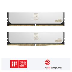 Bộ nhớ RAM PC TeamGroup T-Create EXPERT 2x16GB DDR5 6400Mhz - WHITE