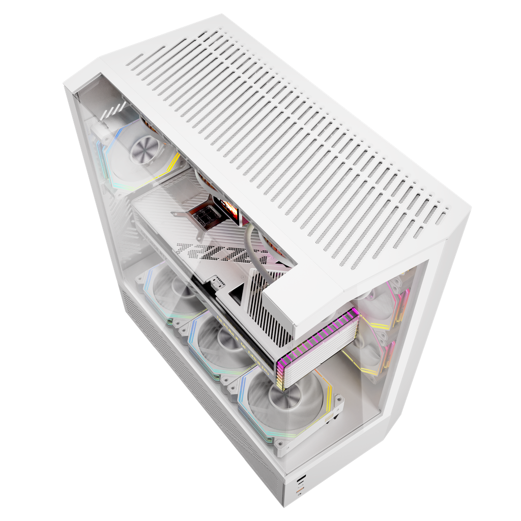 Vỏ Case Máy Tính DarkFlash DY460 - WHITE