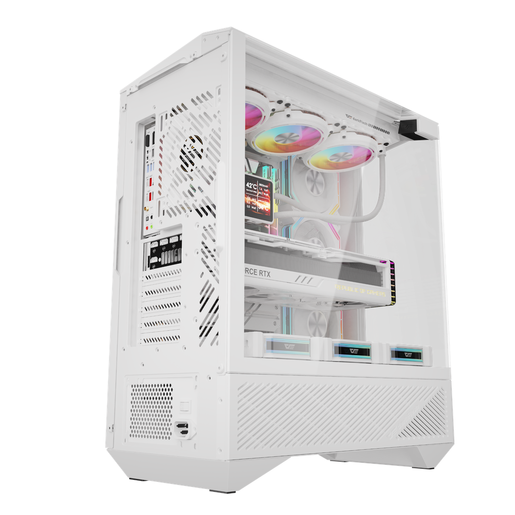 Vỏ Case Máy Tính DarkFlash DY460 - WHITE