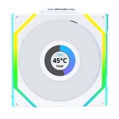 Fan Case LIAN LI UNI FAN SL WIRELESS LCD 120 | SINGLE PACK - WHITE (1 QUẠT LCD - CÁNH THUẬN)