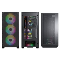 Vỏ Case Montech Air 903 Max - BLACK (E-ATX/ Mid Tower/ Lắp sẵn 3 quạt 140mm ARGB)