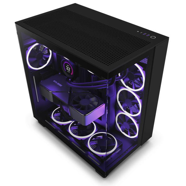 Vỏ Case NZXT H9 Flow RGB Plus (2025) All Black (CM-H92FB-P1)