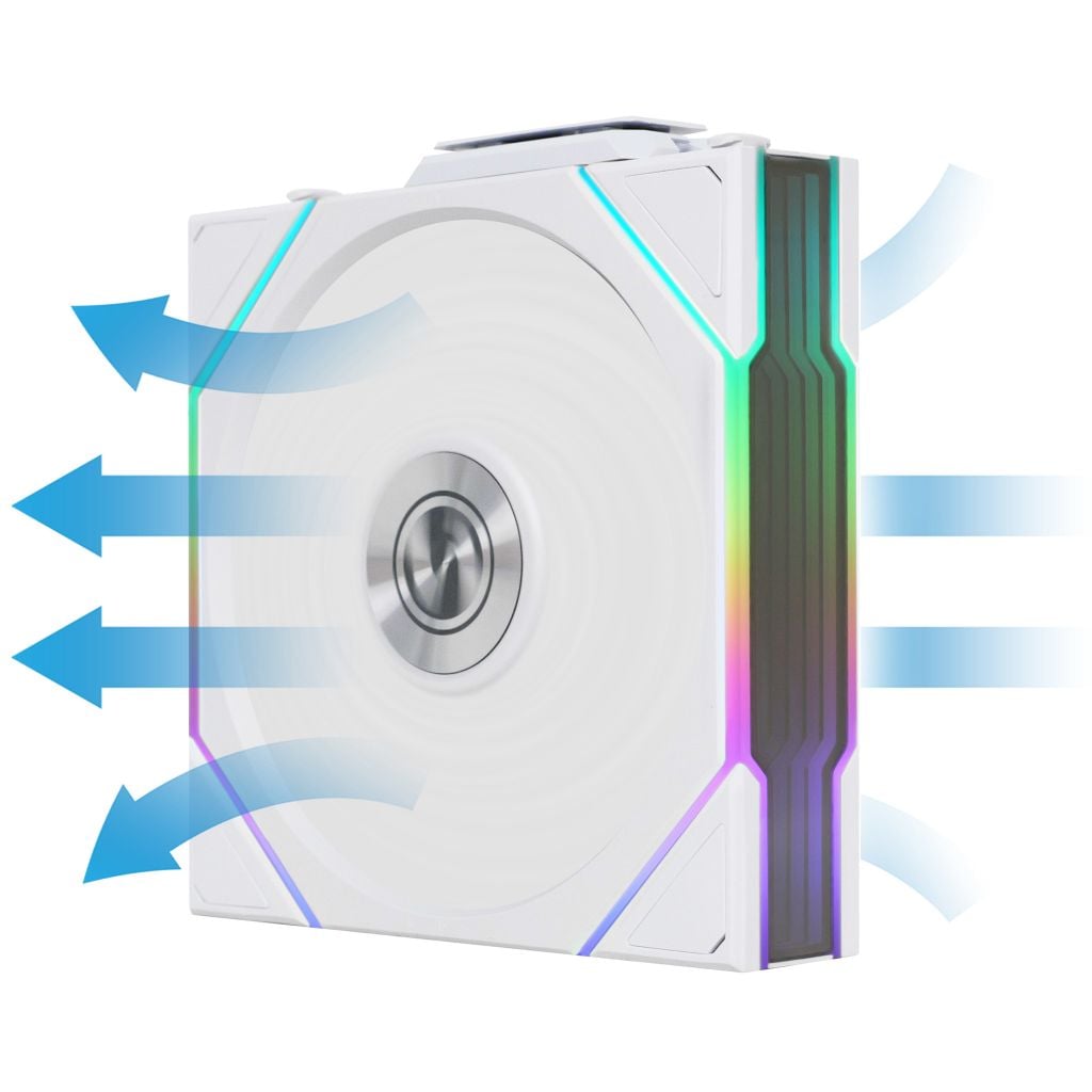 Fan Case LIAN LI UNI FAN TL WIRELESS 120 | REVERSE - WHITE (KHÔNG LCD/CÁNH NGƯỢC)