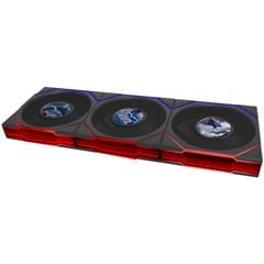 Bộ 3 fan case Lian Li Uni Fan TL FLEX LCD 120 REGULAR | REVERSED BLADE - BLACK (Quạt LCD 12cm)
