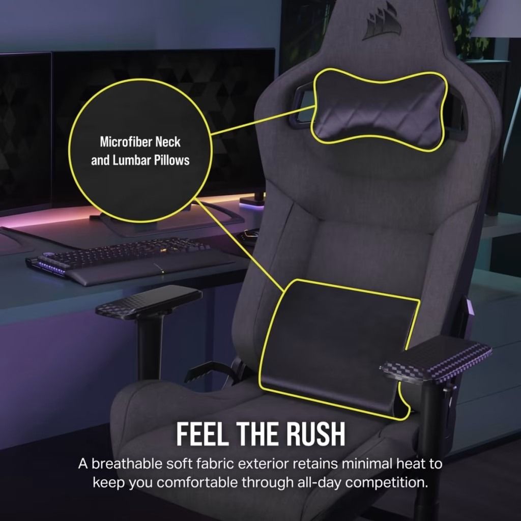 Ghế Corsair T3 RUSH Charcoal