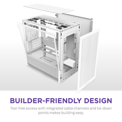Vỏ Case NZXT H3 Flow All - WHITE (M-ATX)