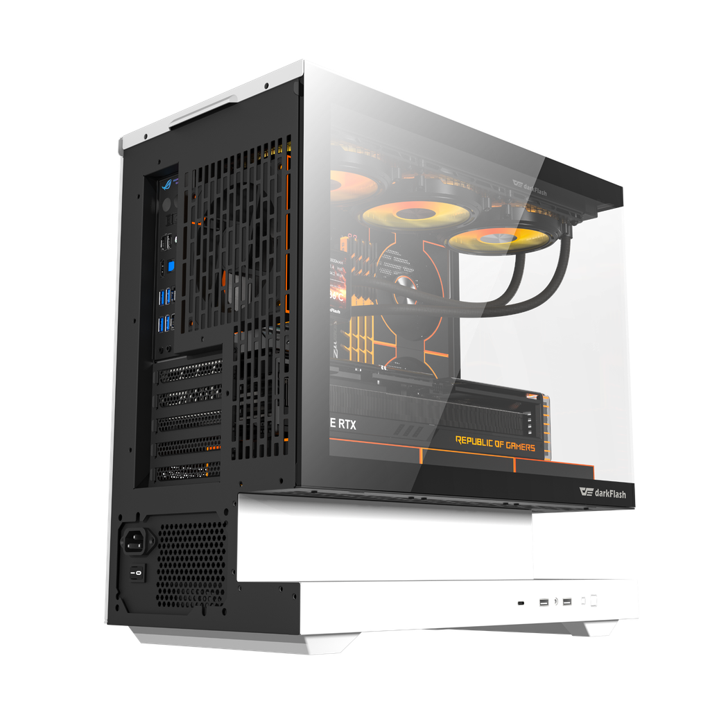 Vỏ Case Máy Tính DarkFlash F1 - WHITE