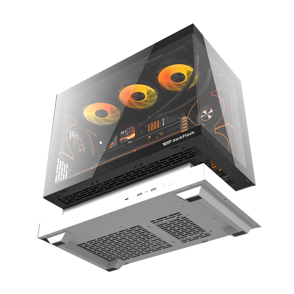 Vỏ Case Máy Tính DarkFlash F1 - WHITE