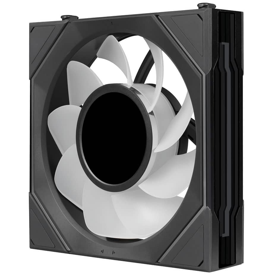 Bộ 3 fan case Lian Li Uni Fan SL-INF FLEX LCD 120 REGULAR | REVERSED BLADE - BLACK (Quạt LCD 12cm)