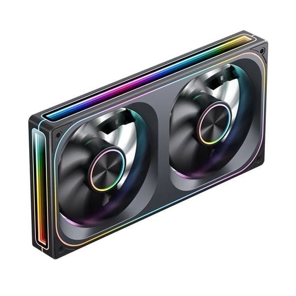 Quạt Fan case JONSBO ZA-240B | ZA-240BR LED ARGB - BLACK  (CÁNH THUẬN / NGƯỢC)