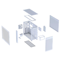 Vỏ Case ASUS PRIME AP303 TG - WHITE