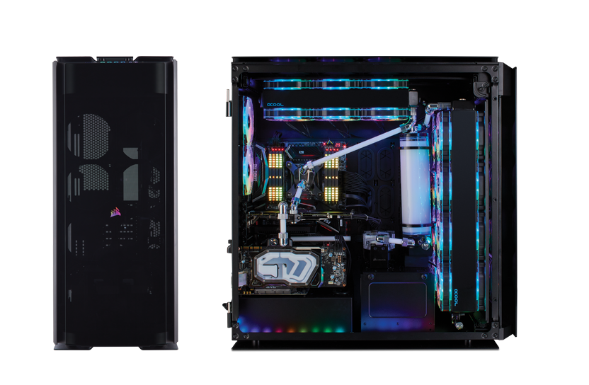 Vỏ Case máy tính Corsair Obsidian kính cường lực 1000D - BLACK