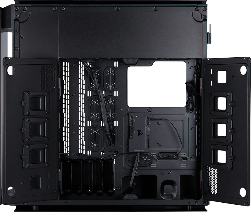 Vỏ Case máy tính Corsair Obsidian kính cường lực 1000D - BLACK