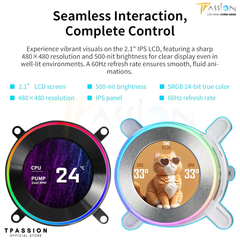 Tản nhiệt nước AIO Lian Li HydroShift II LCD-C 360N - BLACK (ĐEN/KHÔNG QUẠT)