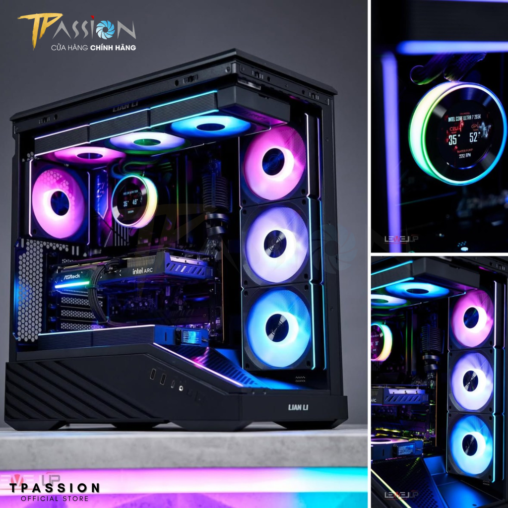 Tản nhiệt nước AIO Lian Li HydroShift II LCD-C 360N - WHITE (TRẮNG/KHÔNG QUẠT)