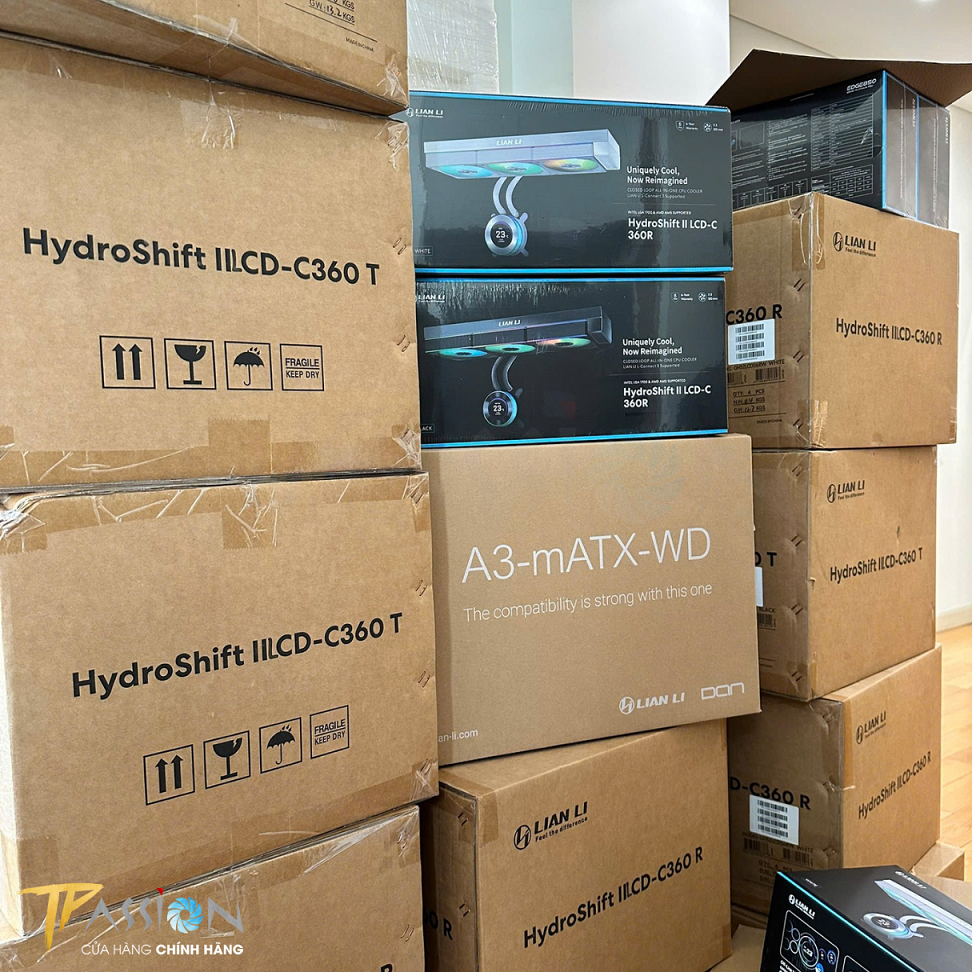 Tản nhiệt nước AIO Lian Li HydroShift II LCD-C 360N - BLACK (ĐEN/KHÔNG QUẠT)