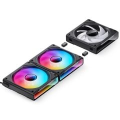 QUẠT TẢN NHIỆT JONSBO ZK - 120B - BLACK (3IN1, CÁNH THUẬN)