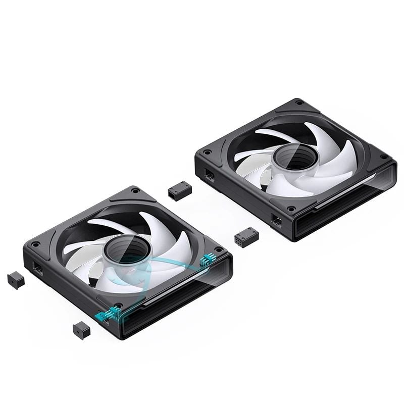 QUẠT TẢN NHIỆT JONSBO ZK - 120B - BLACK (3IN1, CÁNH THUẬN)