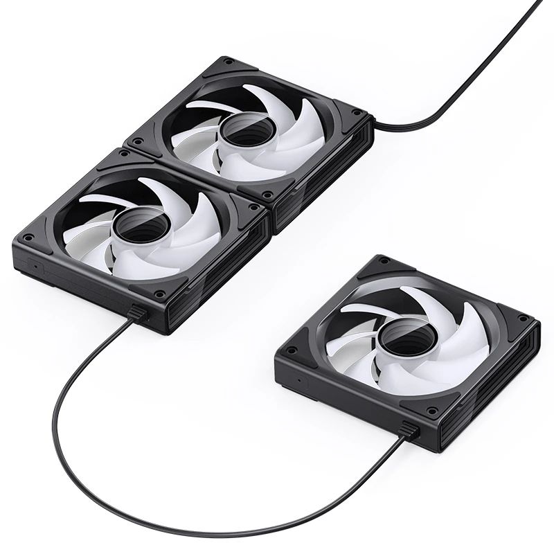 QUẠT TẢN NHIỆT JONSBO ZK - 120B - BLACK (3IN1, CÁNH THUẬN)