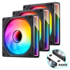 QUẠT TẢN NHIỆT JONSBO ZK - 120B - BLACK (3IN1, CÁNH THUẬN)