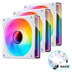 QUẠT TẢN NHIỆT JONSBO ZK - 120W - WHITE (3IN1, CÁNH THUẬN)