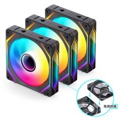 QUẠT TẢN NHIỆT JONSBO ZL - 120B - BLACK (3IN1, CÁNH THUẬN)