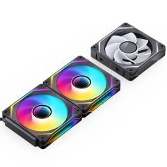 QUẠT TẢN NHIỆT JONSBO ZL-120BR - BLACK (3IN1, CÁNH NGƯỢC)