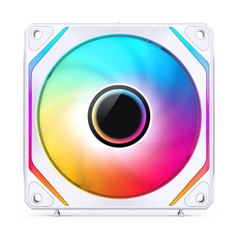 QUẠT TẢN NHIỆT JONSBO ZL-120WR - WHITE (3IN1, CÁNH NGƯỢC)