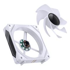 QUẠT TẢN NHIỆT JONSBO ZL-120WR - WHITE (3IN1, CÁNH NGƯỢC)