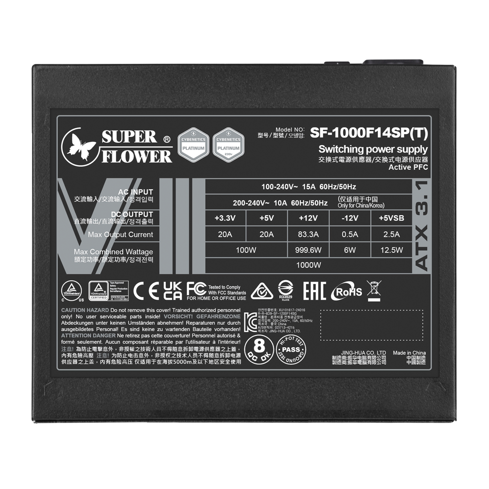 NGUỒN SuperFlower Leadex VIII Platinum Pro 1000W ATX 3.1