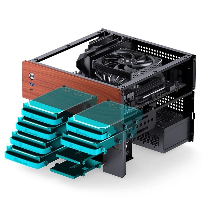 VỎ CASE JONSBO NAS N4 - BLACK