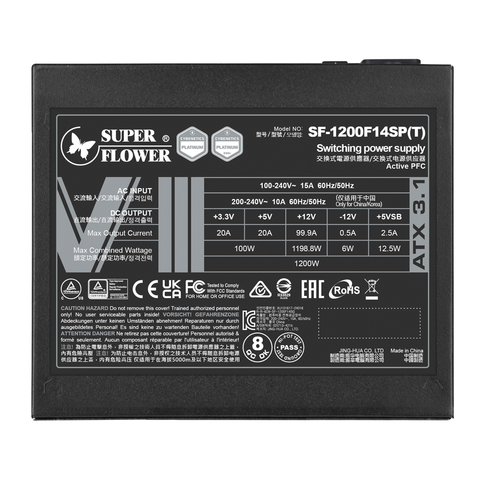 NGUỒN SuperFlower Leadex VIII Platinum Pro 1200W ATX 3.1