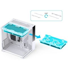 Vỏ case máy tính Jonsbo D34 - WHITE | Mini ITX, Matx, Màu Trắng