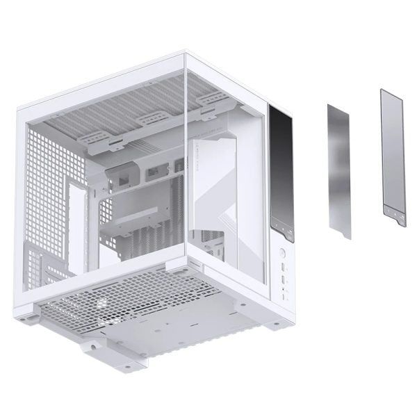 Vỏ case máy tính Jonsbo D34 - WHITE | Mini ITX, Matx, Màu Trắng